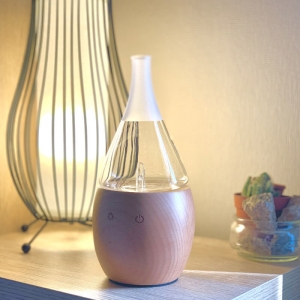 diffuseur en bois et verre